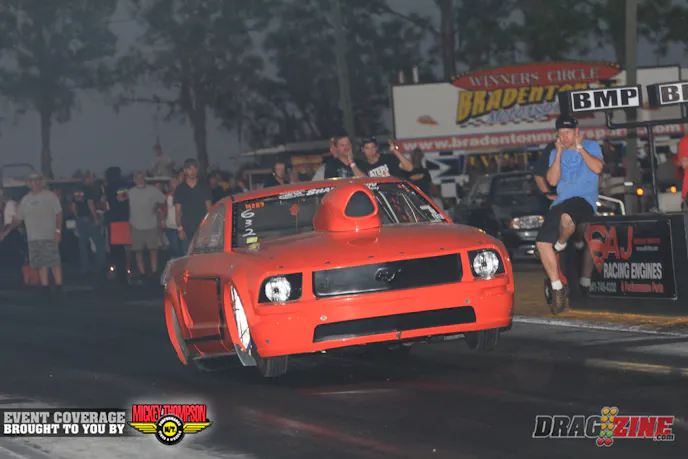 One car I haven't seen in a while is this Mustang driven by Tony Lobaldo, he is on the bump with a 4.89.