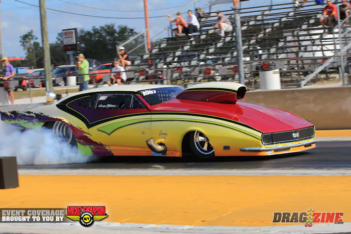 George Williams put a hole shot on John Vergotz to earn the win with a 4.01 to Vergotz' 3.99.