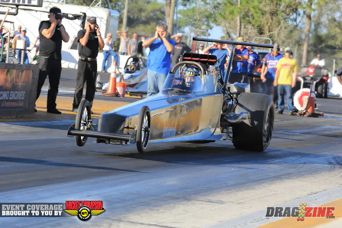 Eddie Lykins was dead late in his match with Craig Andrews who put up a 4.20 at 154 while Lykins shut down early.