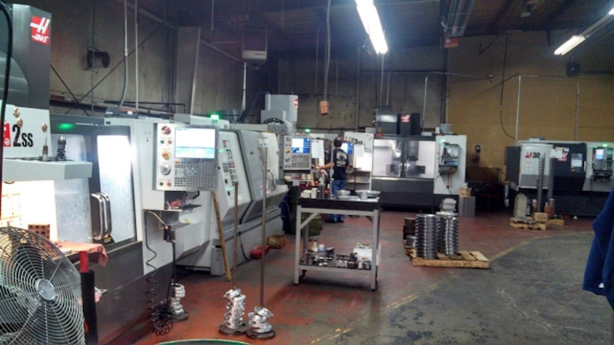 This is just some of the five-axis CNC equipment in the Neal Chance facility. Marty explains that a constant investment in machinery is necessary - as the machinery becomes more advanced, so do the machining processes.