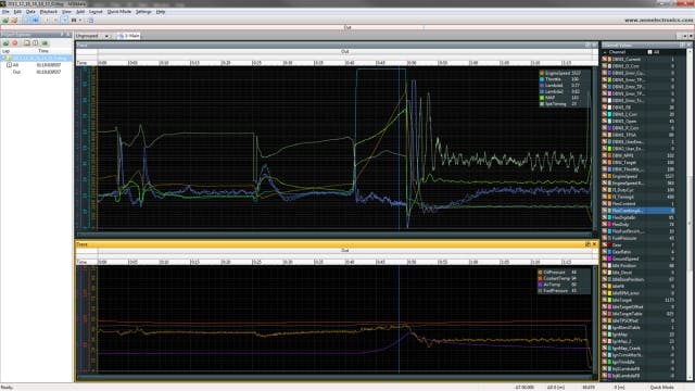 AEMdata will log any parameter available to the engine management system, much like the loggers on the market today - but it's all built in.