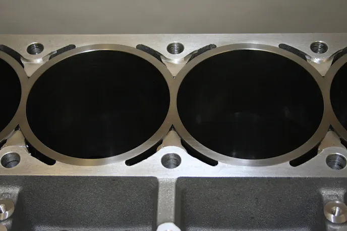 Here's what the Superdeck I looks like once the sleeves have been pressed into the block.