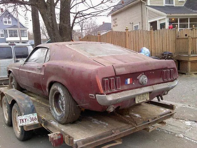 Project Annabel 1969 Mustang Mach 1 rear