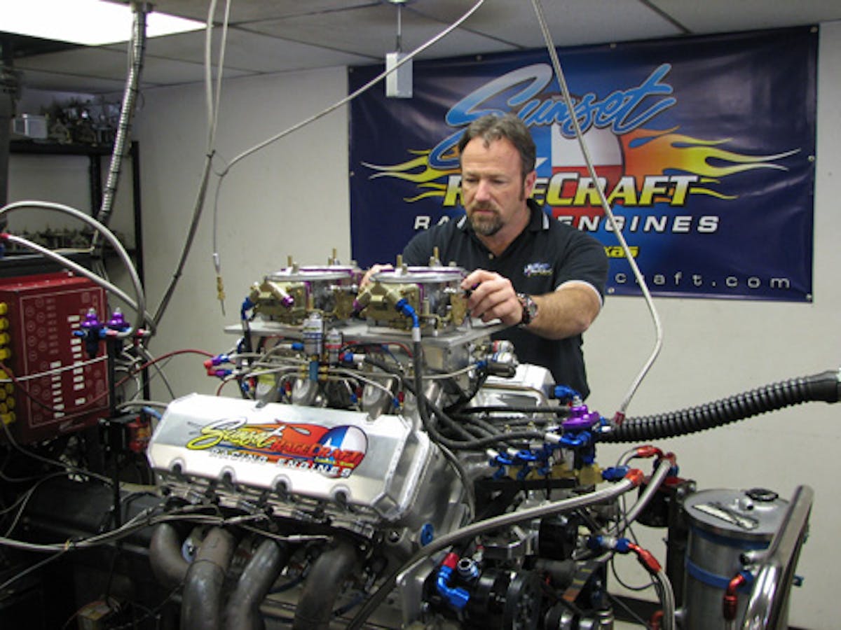 Tracy Dennis of Sunset Racecraft has had excellent success with the customers he's switched to VP's X16 fuel.