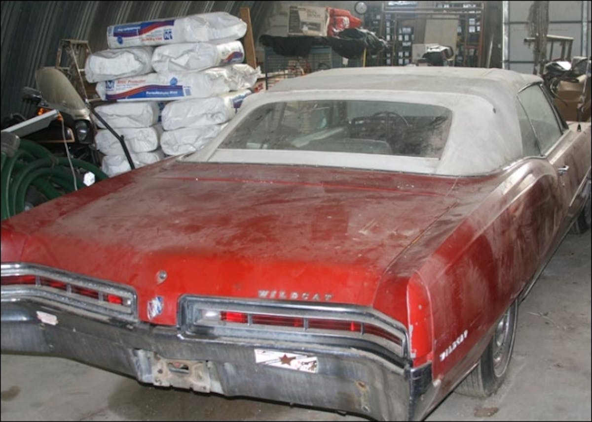 The Wildcat's top as was the rest of the car is in great shape.