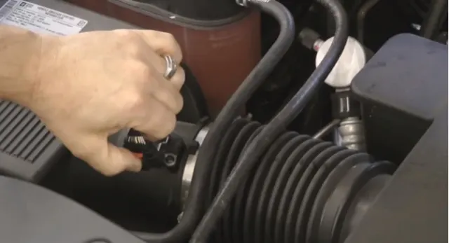 The hardest part? Finding the Mass Air Flow Sensor and unplugging it.