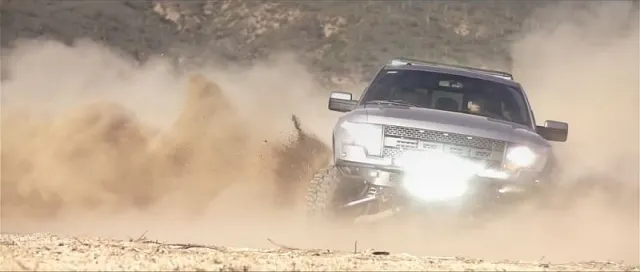 Ford Shelby Raptor off roading
