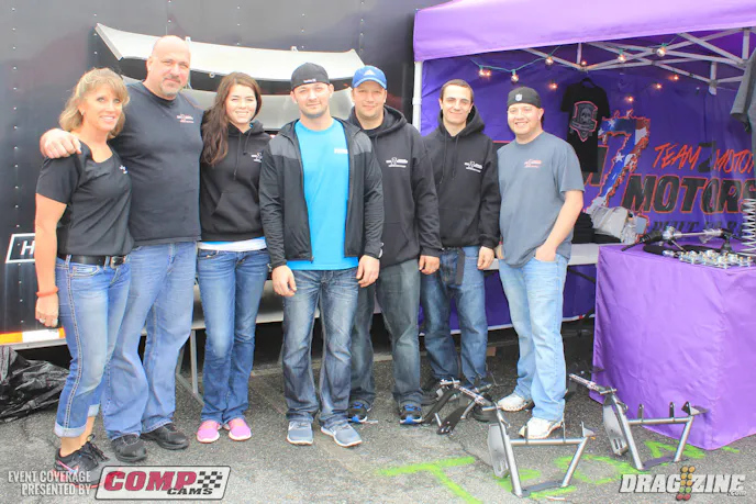 Long time Radial Revolution support Team Z Motorsports is set up behind the tower. They offer an arrar of suspension components and K members. Their Outlaw K member allows oil pan removal and a forward placement for the rack and pinion. They also offer body components in fiberglass and carbon fiber of their own design from Motor City Solutions.