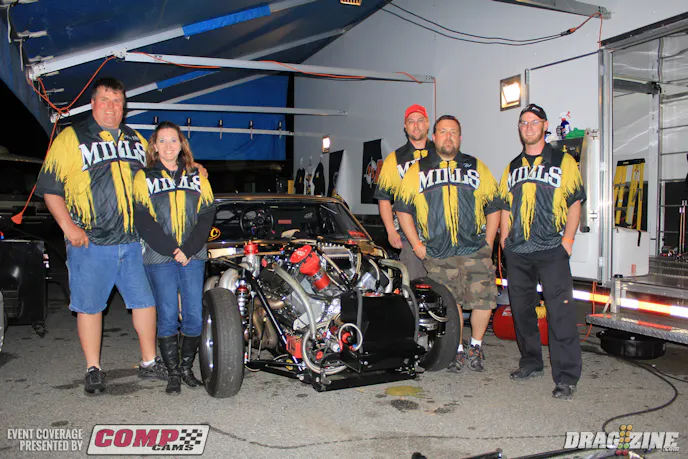 Dewayne Mills was the first one out again in round two of Radial vs the World and has been improving every run this weekend. This round was no different as he went down straight with a 4.17 at 190.92 earning second in class.