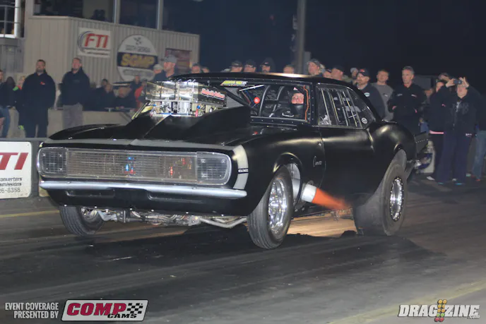 Jason Richards qualified eighth in ODR meeting Richard Reaganin round one. Richards left first by a good margin and held it out running a 4.547 at 165 to advance to round two.