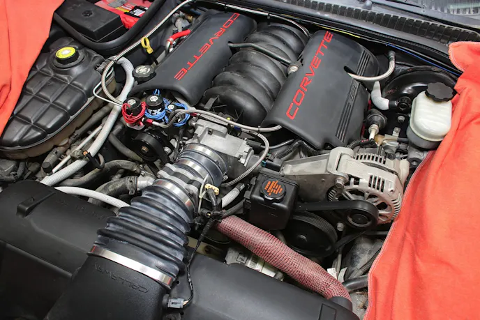 The obligatory "before" photo of our project Corvette.