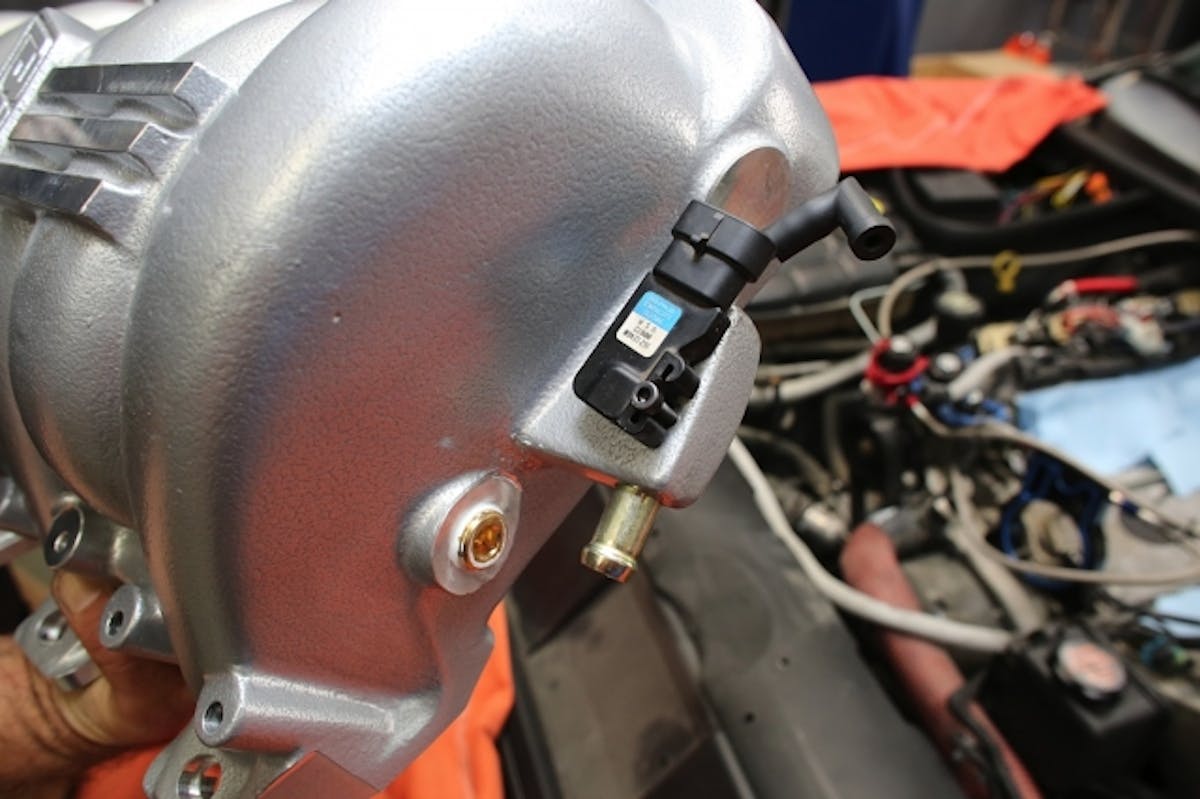 The MAP sensor has to migrate over from the old manifold, along with various vacuum lines.
