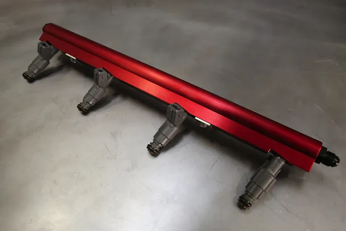 BBK's LS fuel rails are machined from billet aluminum and feature a 1/2-inch internal passage.
