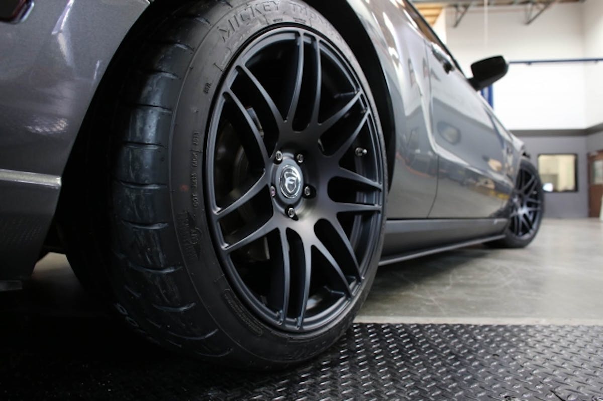 Wild E. Coyote was the guineas pig for determining whether the Forgestar F14 fitment would work in a 19x10F/19x11R fitment. We'd have to say they look pretty awesome.