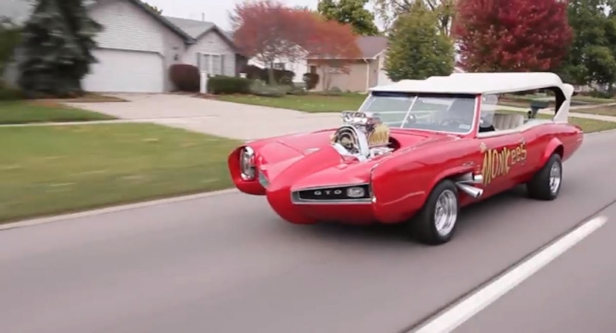 Monkeemobile Driving Shot