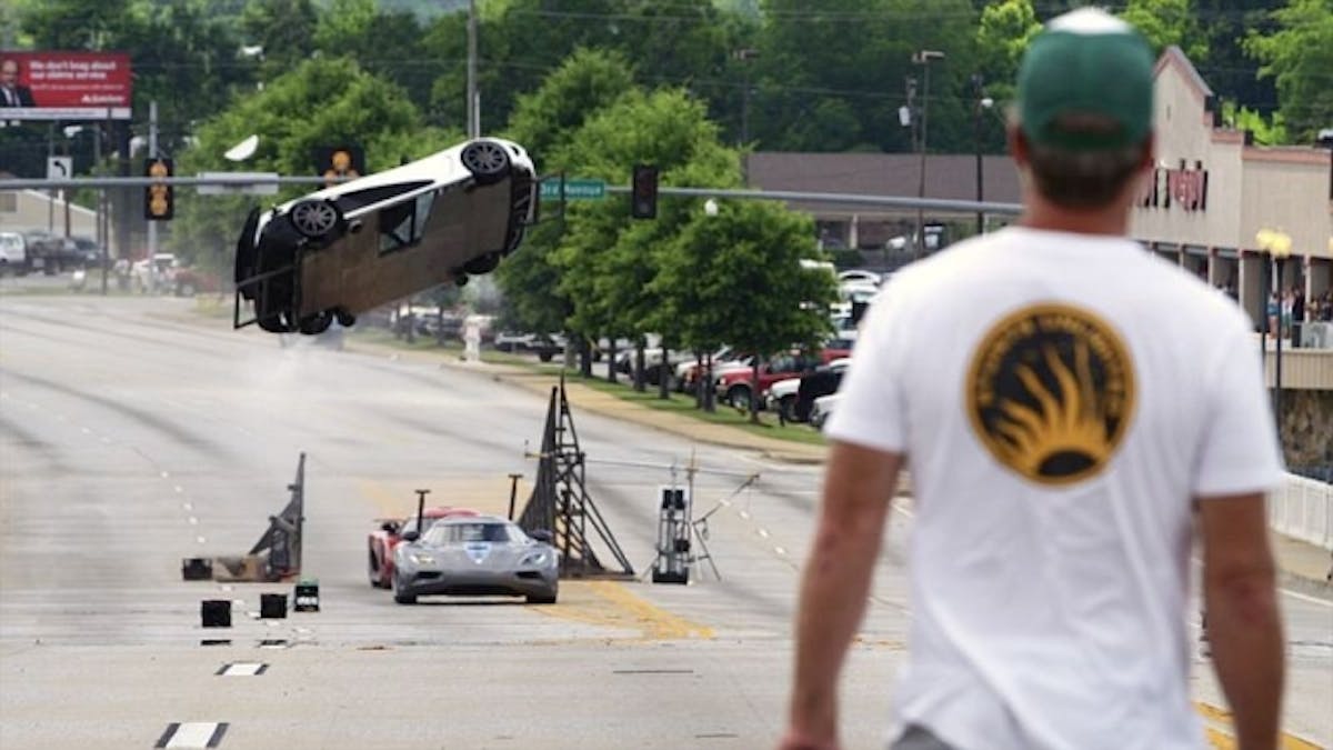 Need For Speed movie Lance Glibert car flip stunt