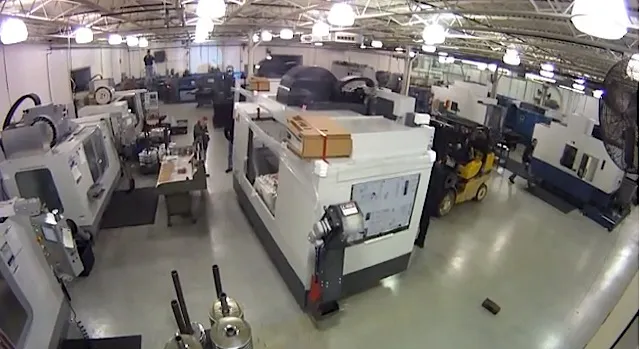 The Haas VM6 in its new home.