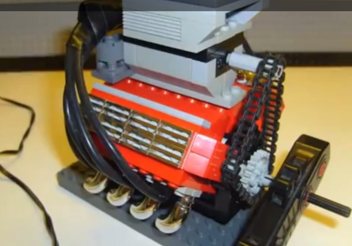 Engine with supercharger.