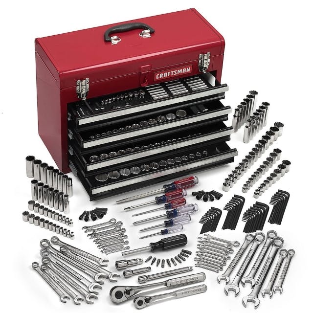 A typical Crafstman tool set, including tool box. 
