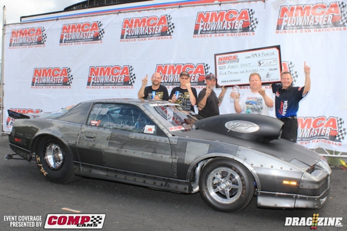 Any Vogt went .006 on the tree against John Trobiani who was .008 red in the ARP Nitrous Pro Street final negating his best run of the weekend which was good for both top MPH and top MPH with a 7.502 at 184.46. Vogt's 7.562 at 178.39.