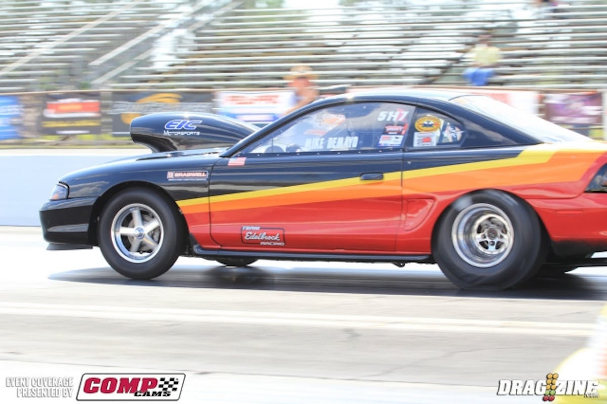 Mike Demayo improved slightly in NA 10.5 with an 8.010 at 167 MPH. Ausmus also improved to an 8.09 so their gear change last night looks to have helped some. Don Bowles did not make the call this morning. 