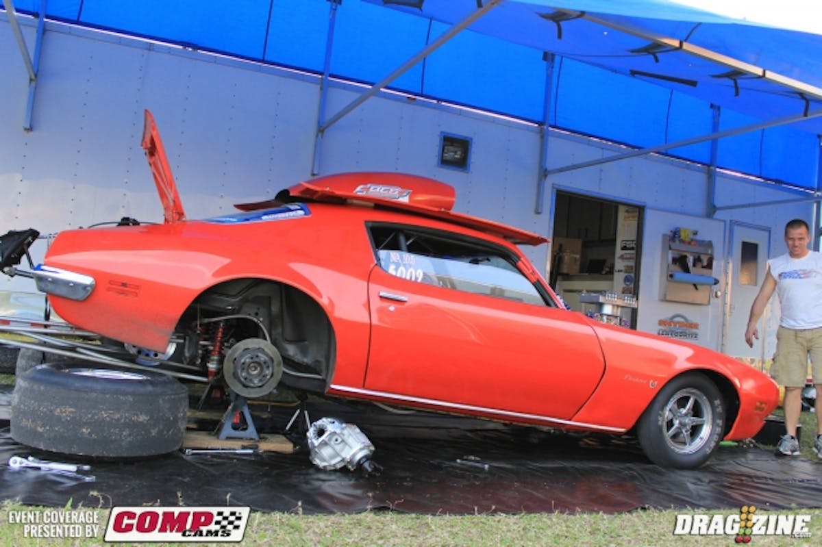 Dwight Ausmus is changing the rear gear to a get a little more leverage in the hotter weather since he ran the car last year.