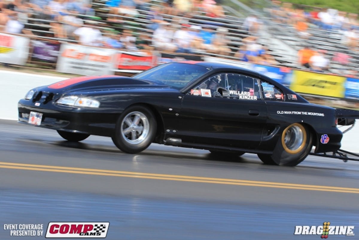 Willard Kinzer is the sole competitor in Micky Thompson Super Street this weekend. He put up a 6.66 at 225 in today's session.