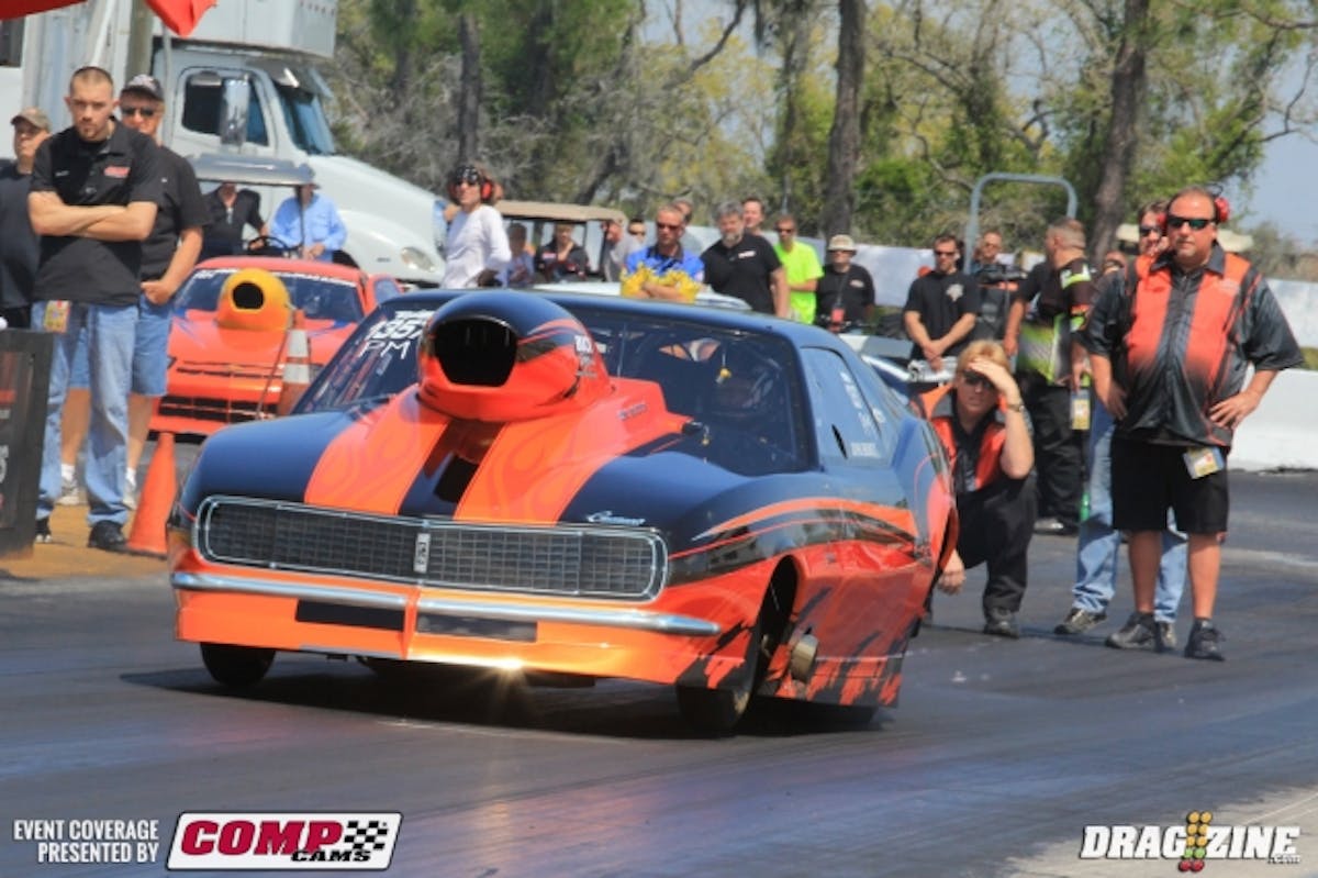 The top four in Kooks Pro Mod remain unchanged with small improvements by Steve Summers and Josh Green. John Benoit jumped up to fifth with a nice 6.15 at 231 MPH.