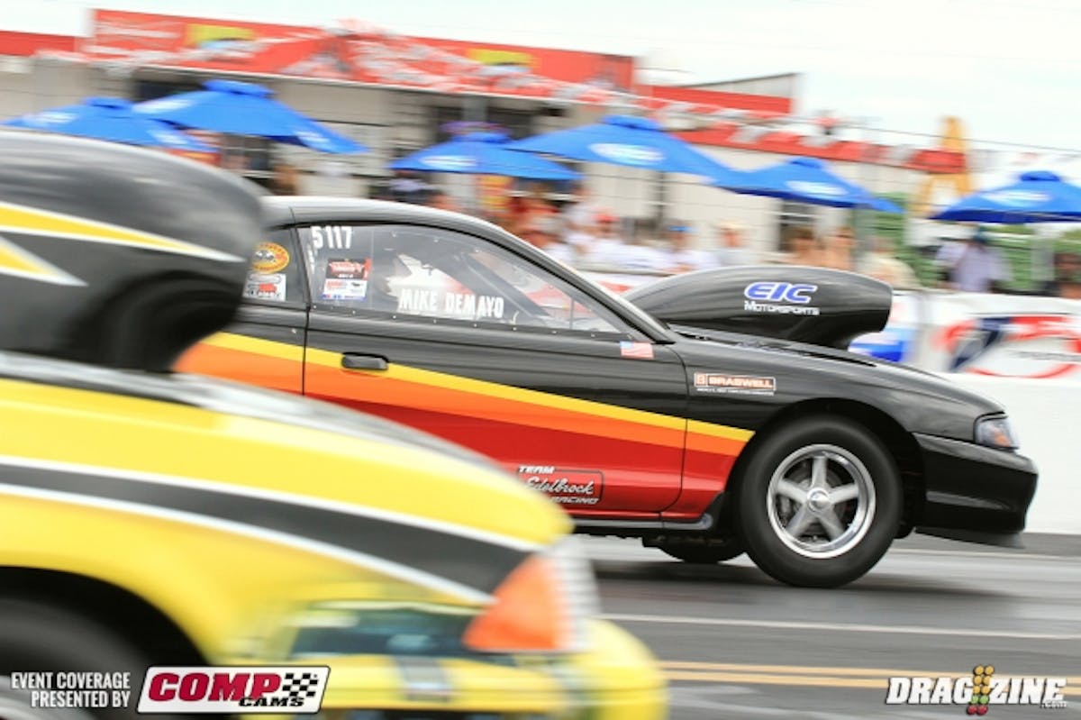 Don Bowles made the call for ropund one but was off pace with an 8.43 at 161. DeMayo and Team Powerhead worked most of the night on his car as well. His 8.020 at 168 is right in line with his qualifying numbers.