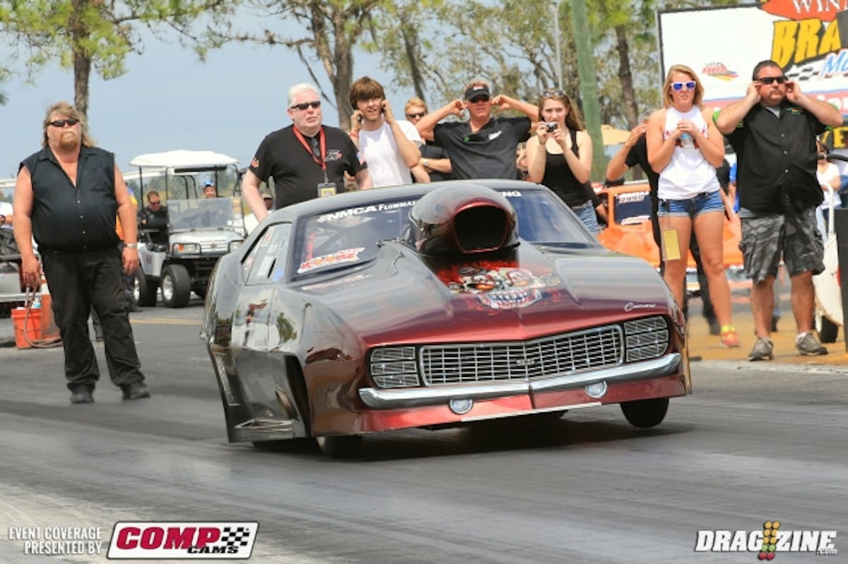 Josh Green and Steve Summers were the last pair in Pro Mod with both drivers going red n a big way. Summers was worse so Green took the win and had his first five second run with a 5.99 at 237 MPH and a bye into the finals to face off with the winner between Biehle and Keen.