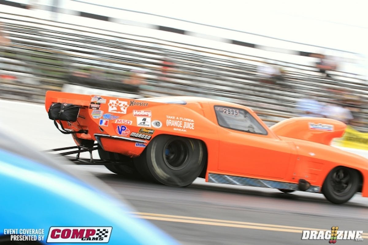 Jimmy Keen faced off with Michael Biehle II in the Pro Mod semi finals running a 5.94 at 239 to Biehle's game 6.06 at 246 setting the stage for an all nitrous final.