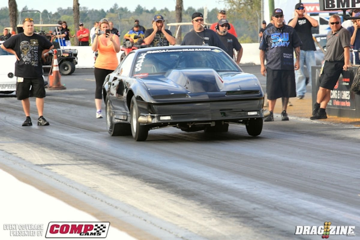 Steven Wardlow took the Edelbrock Xtreme Street win for Team Midnight running a 7.900 at 175 over Bart Tobener who could not grab hold of the track in the final.