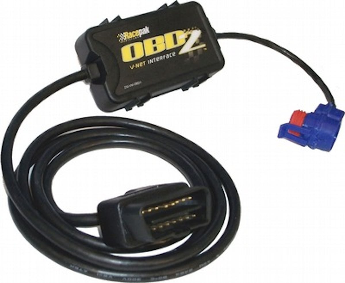 For you late-model racers using an OEM engine-control computer, don't despair - Racepak offers this sweet OBD-II interface.