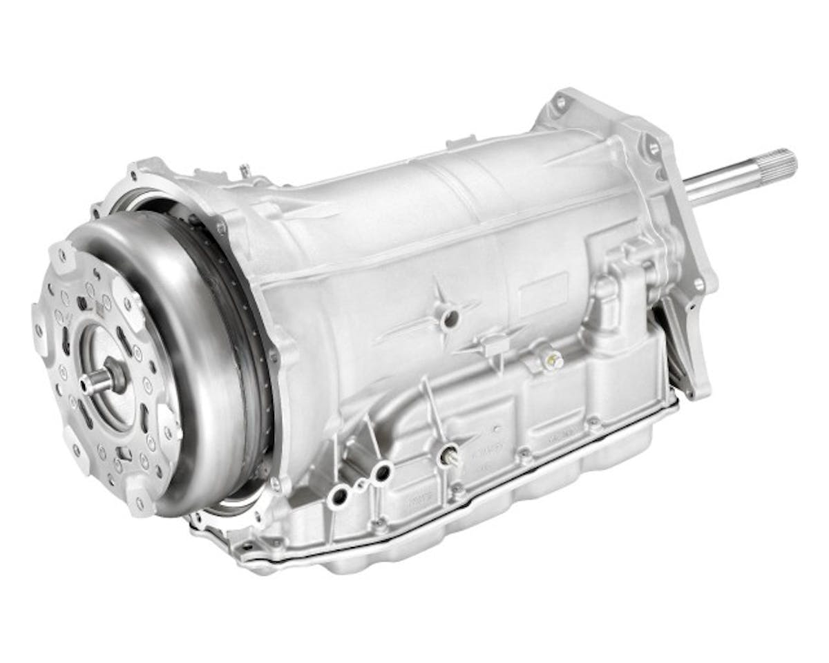 The 8L90 is almost exactly the same dimensions as the 6L80, and features an integrated bellhousing for strength and lighter weight. Unfortunately that means that for conventional car/truck applications, a different case is required.