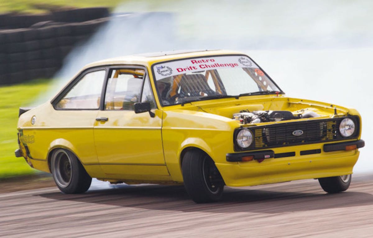 MKII Escort drifting courtesy of Ford Fair