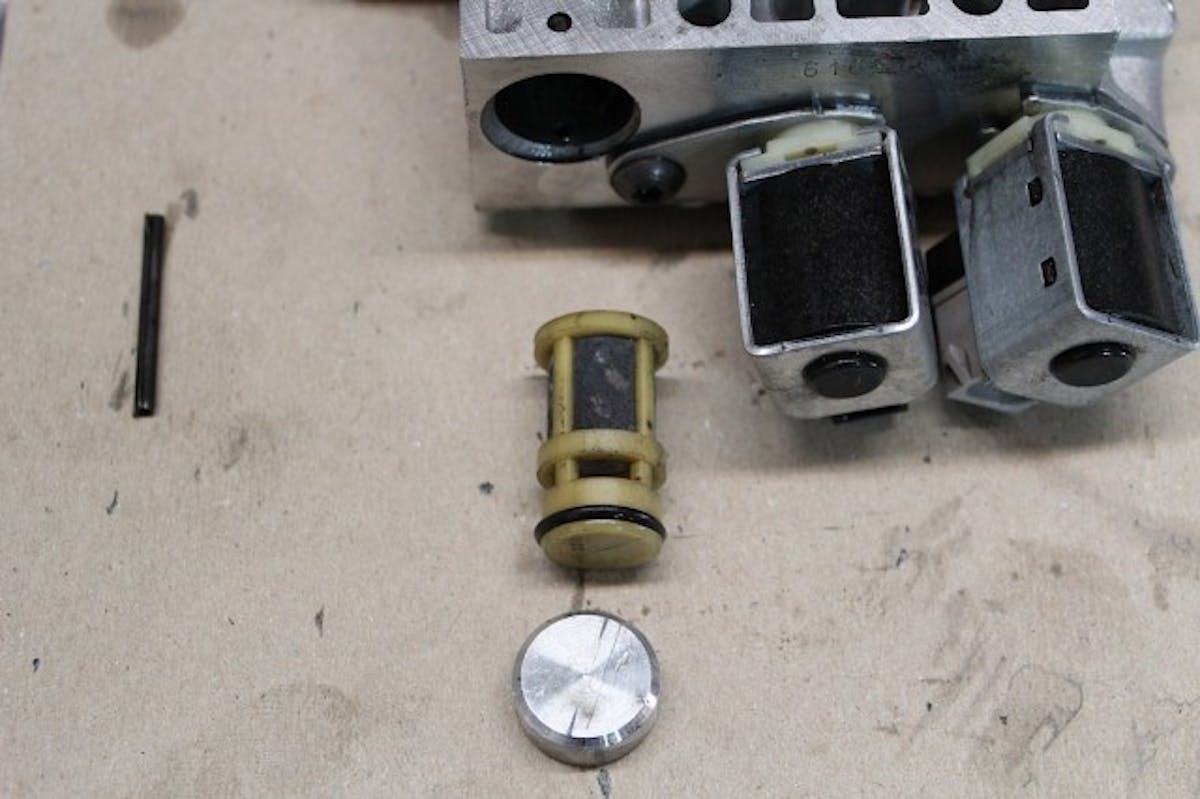 Always make sure to replace the valve body screen, this one is almost clogged.