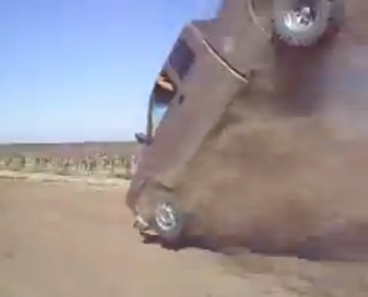 The moment you regret taking on such a stunt.