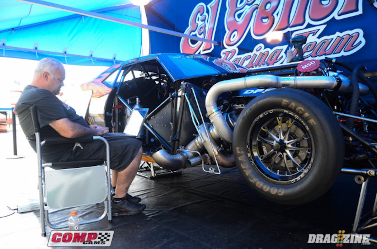 We've arrived at the first running of the Street Car Super Nationals, where all-time door slammer records  very well fall, and the man you see here, tuning extraordinaire Steve Petty, might be behind them. Petty is here turning the dials on the Proline-owered Q80 Camaro, which has proven itself one of the quickest eighth-mile cars in the world. But what can it do clear to the quarter-mile? We're going to find out!