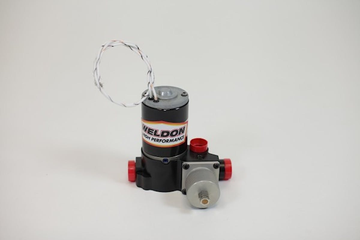 Weldon’s diminutive hand-adjustable Sportsman Fuel Pump also features an integral bypassing regulator.