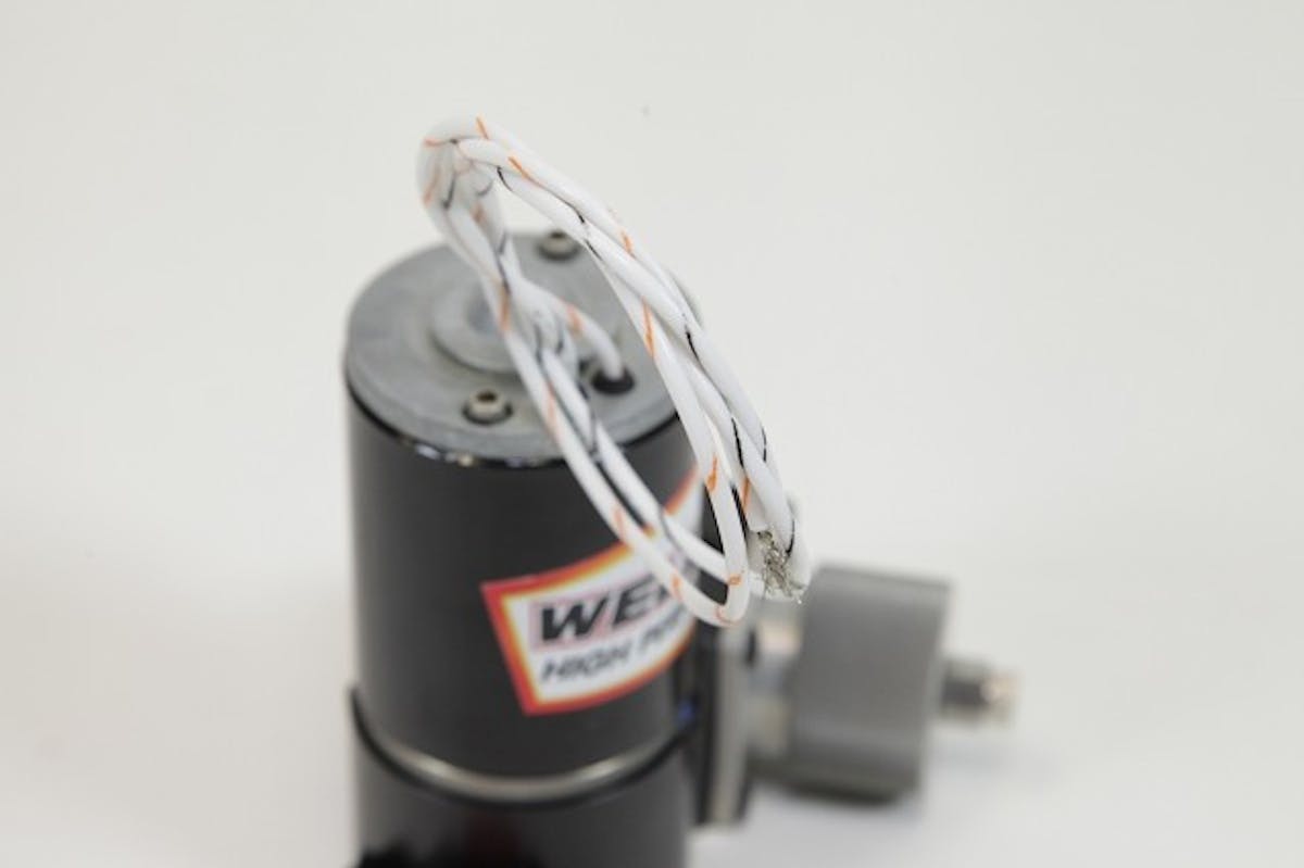 Because the pump’s end frame is also used in military and aviation applications the Teflon wires are mil-spec.