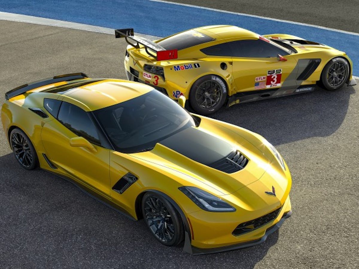 The engine's low profile allowed Z06 designers to meet pedestrian protection requirements, especially tough in global markets where the Corvette will compete against other supercars. The all-new 2015 Corvette Z06 and 2014 Corvette C7.R race car were co-developed, and represent the closest link in modern times between Corvettes built for racing and the road.