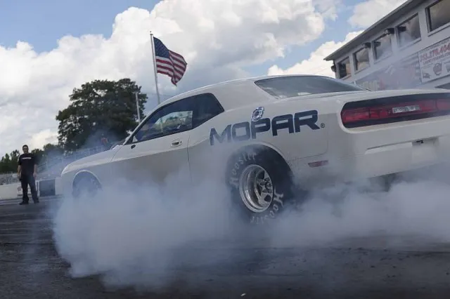 2015 Dodge Challenger Drag Pak burnout