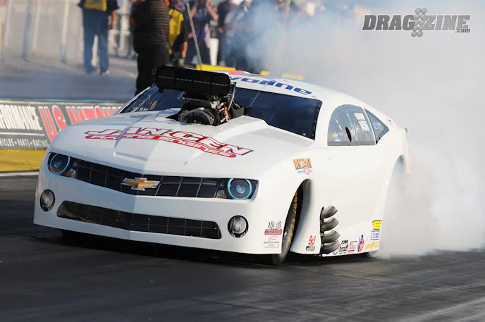 Mike Janis, owner of Jan-Cen Racing Engines, is an accomplished NHRA Pro Mod blown alcohol racers. Janis collected 2 NHRA Pro Mod championships with his blown alcohol racecar. He is one of the frontrunners bringing crankcase vacuum control to the ranks of Blown Alcohol drag racing, utilizing a GZ Motorsports Super Pro VP104 vacuum pump to evacuate the crankcase.