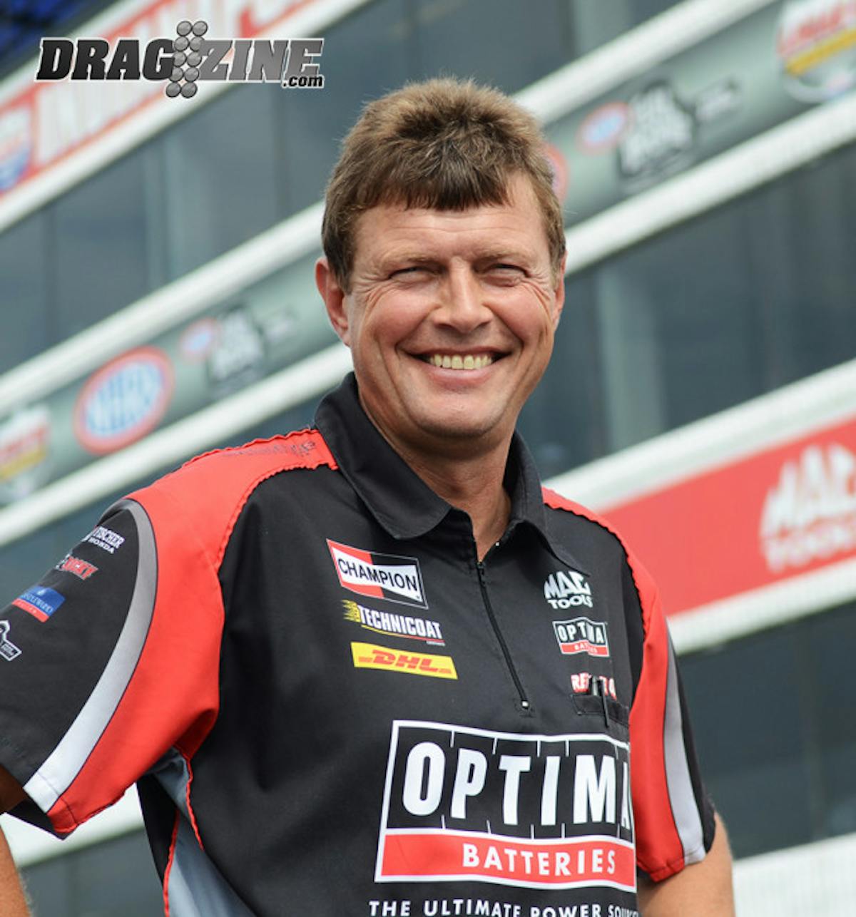 Veteran Top Fuel racer and native Australian David Grubnic.