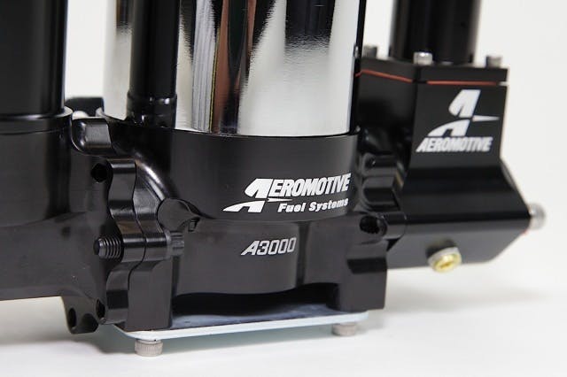 The A3000 sits in the same footprint as the A2000 (and many competitor's pumps), but offers many features designed to improve overall fitment - like the detachable regulator and filter sections.
