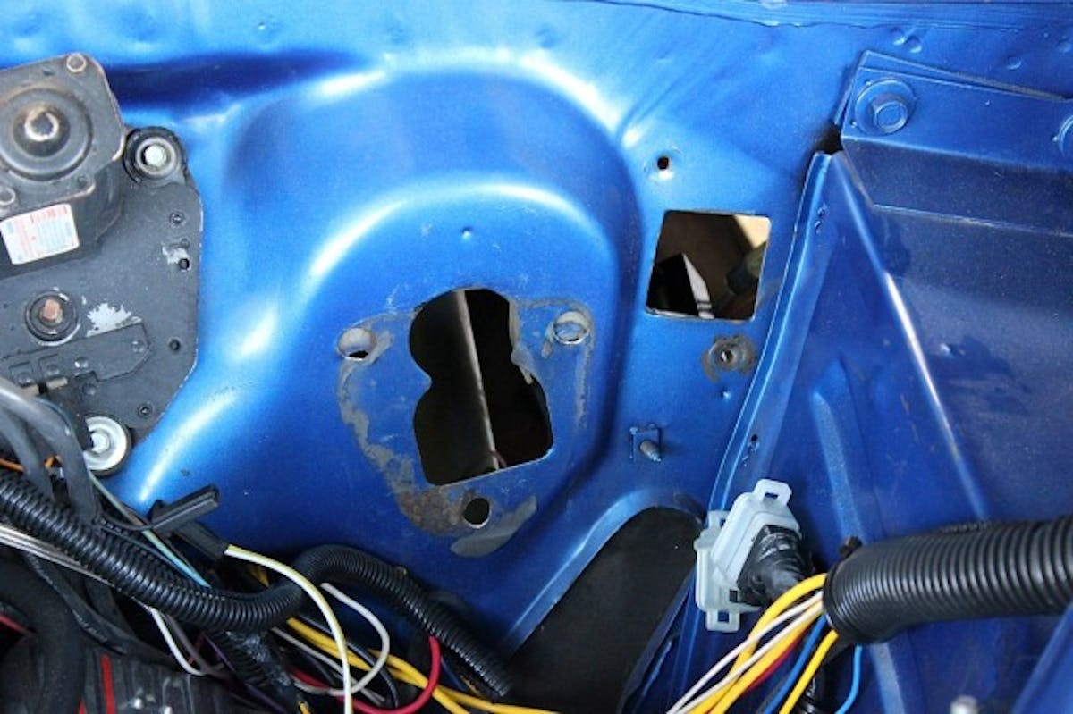 You might have to drill the third hole on the bottom.