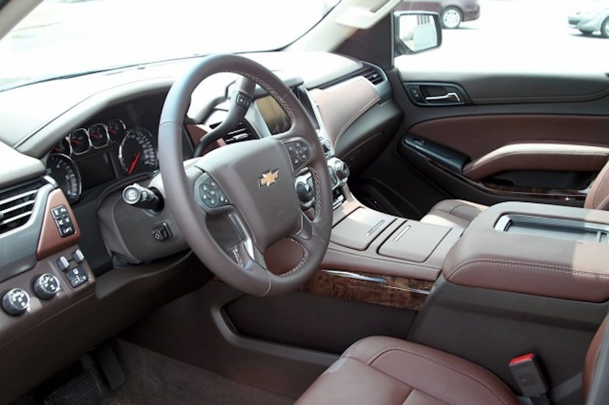 Once inside, it's easier to see where your $70k went. The Tahoe LTZ is a very comfortable place to devour miles of highway.