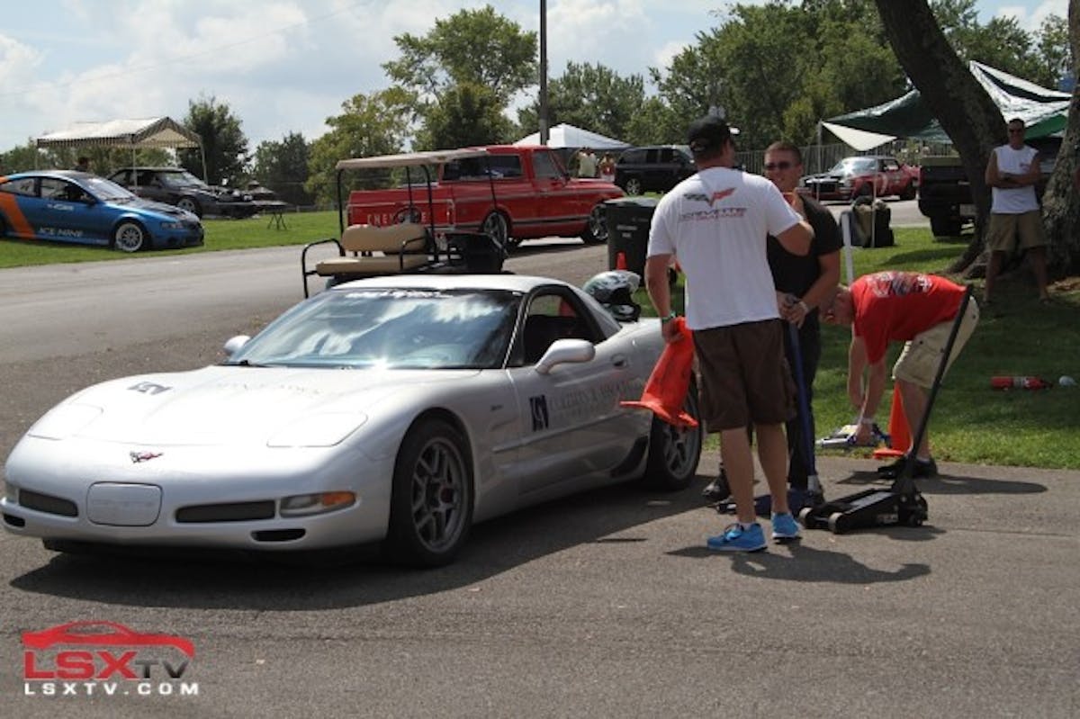 Anybody can knock a cone over - it takes real commitment to wedge one so far underneath the car that it melts on the collector and you need a jack to remove it!