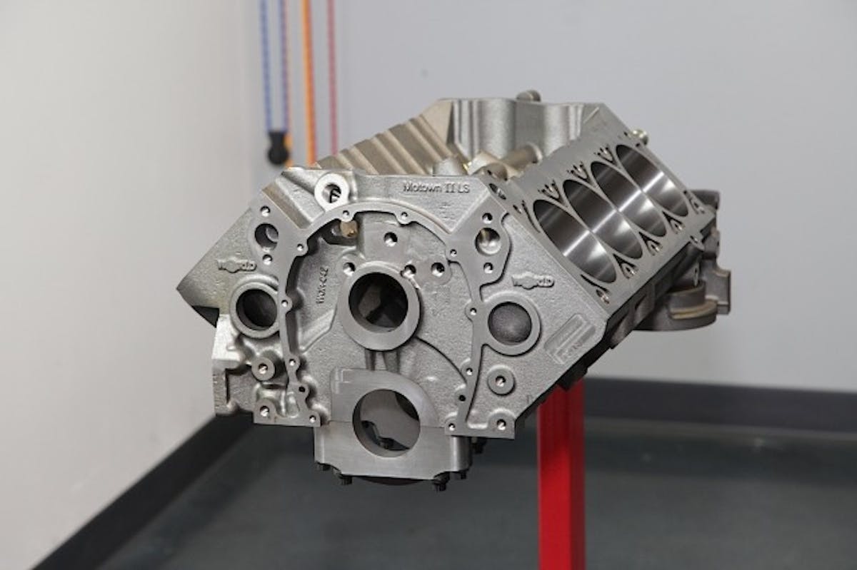 The World Products Motown II block mixes the best features of the traditional small-block Chevrolet engine with the superior induction characteristics of the LS platform.