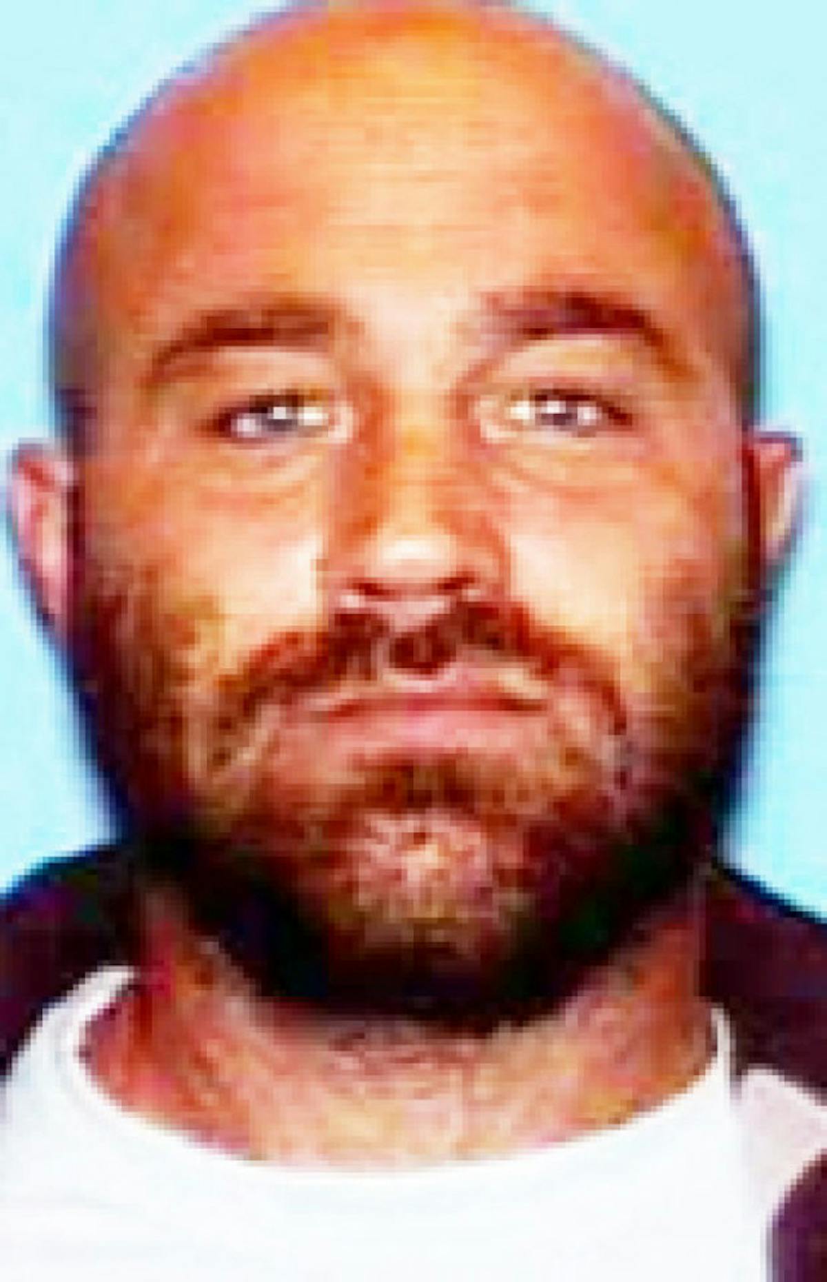 Lapinski's mugshot. If only he'd done his yoga exercises that day...